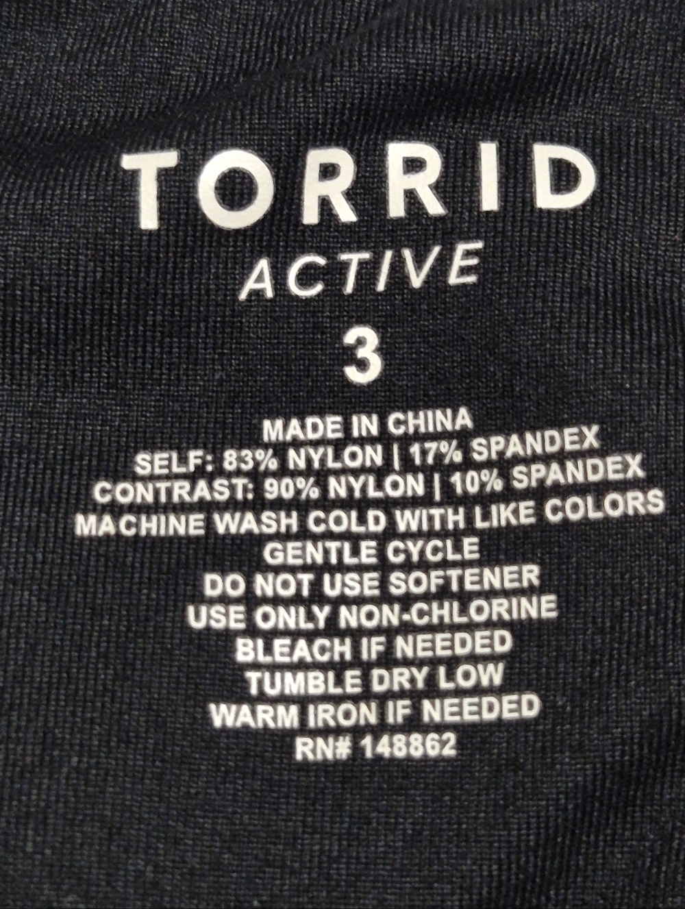 torrid Black Active Leggings with Floral Printed ...size:3 - Picture 13 of 13